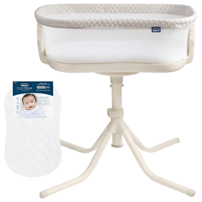 Shop Halo BassiNest Swivel Sleeper 4.0 Air, Oat at GoodBuy Gear
