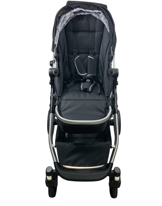 Shop Mockingbird Single to Double 2.0 Stroller, 2024, Black, Silver With Penny Leather, Windowpane at GoodBuy Gear