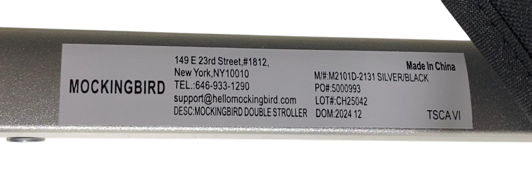 Shop Mockingbird Single to Double 2.0 Stroller, 2024, Black, Silver With Black Leather, Watercolor Drops at GoodBuy Gear