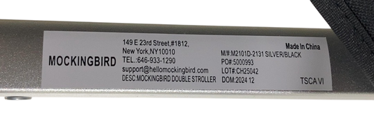 Shop Mockingbird Single to Double 2.0 Stroller, 2024, Black, Silver With Black Leather, Watercolor Drops at GoodBuy Gear