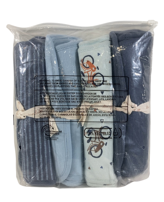 Shop Tiny Kind Burp Cloth 4 Pack, Bicycle at GoodBuy Gear