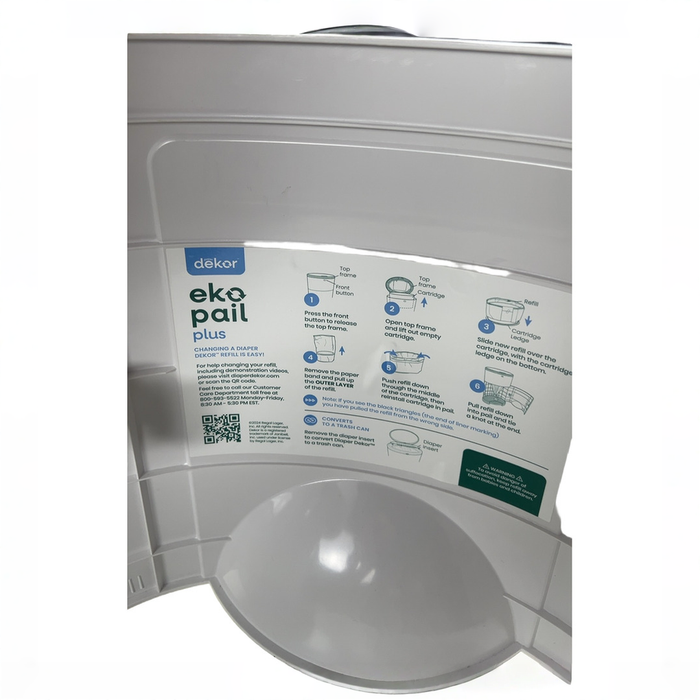 Shop Diaper Dekor EKO Plus Diaper Pail, White at GoodBuy Gear