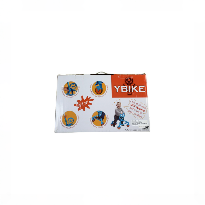 Shop YBIKE Pewi Stroll Ride On Toy with Push Handle, Blue at GoodBuy Gear