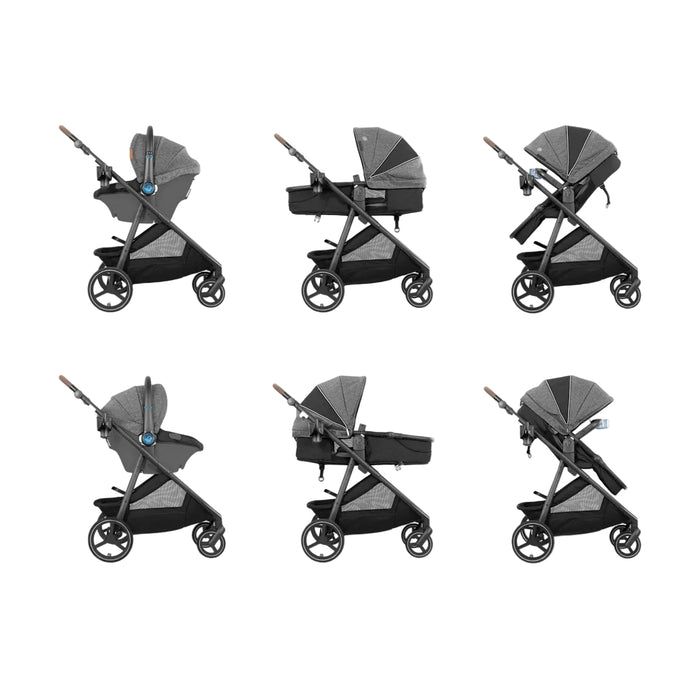 Shop Evenflo Shyft Intuiti Travel System with Revolve180 LiteMax NXT Rotational Infant Car Seat, 2024, Angler Tweed, Plus w/ Sensory Soothe at GoodBuy Gear
