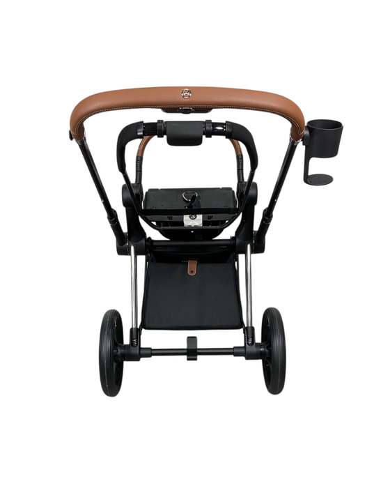 Shop Cybex PRIAM Stroller Frame And Seat, 2023, Chrome/Brown at GoodBuy Gear