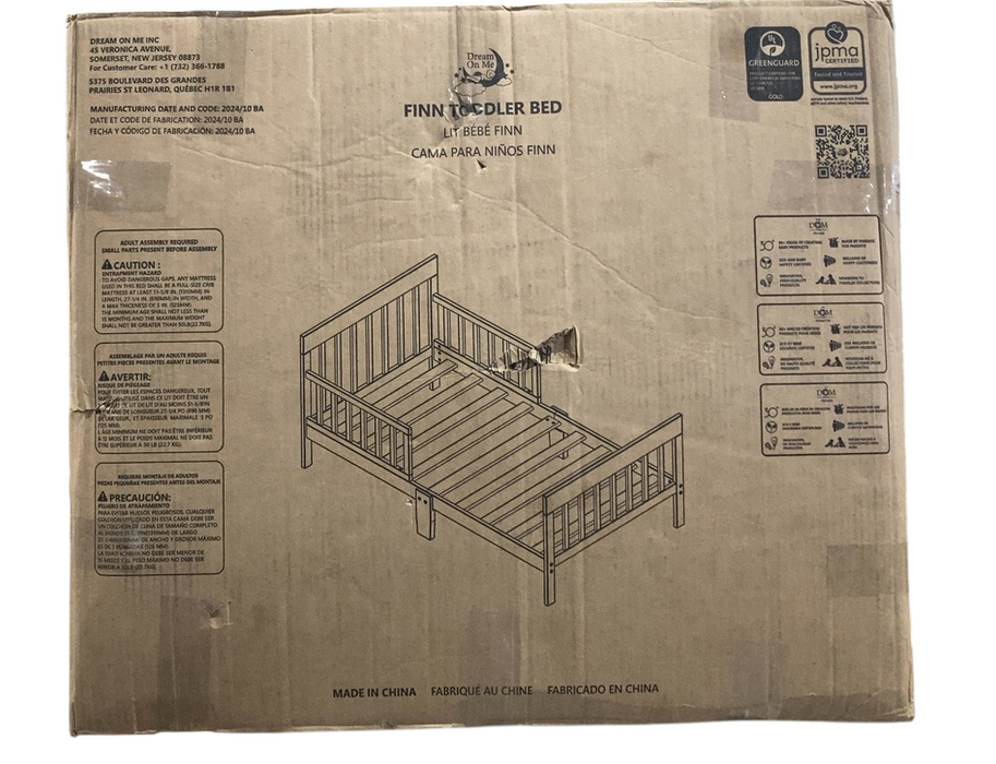 Shop Dream On Me Finn Toddler Bed, Cool Grey at GoodBuy Gear