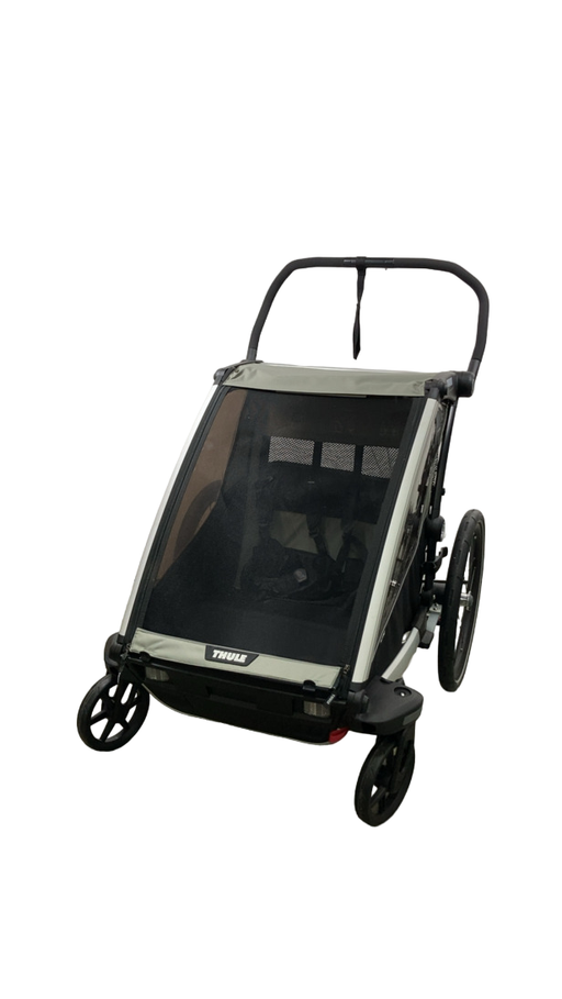 Shop Thule Chariot Lite Bike Trailer Stroller 2 Seat, 2021, Agave-Black at GoodBuy Gear