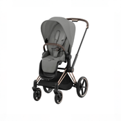 Shop Cybex Priam4 Stroller, 2024, Mirage Grey, Rosegold at GoodBuy Gear