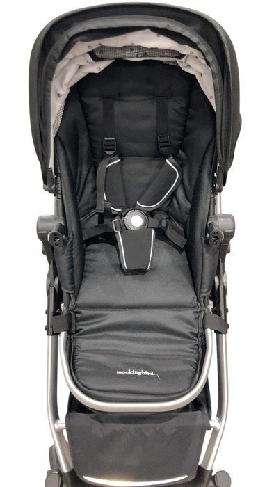 Shop Mockingbird Single to Double 2.0 Stroller, Black, Watercolor Drops, Silver With Penny Leather, 2025 at GoodBuy Gear
