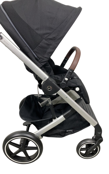 Shop Cybex Balios S Lux Stroller, 2024, Moon Black, Silver at GoodBuy Gear