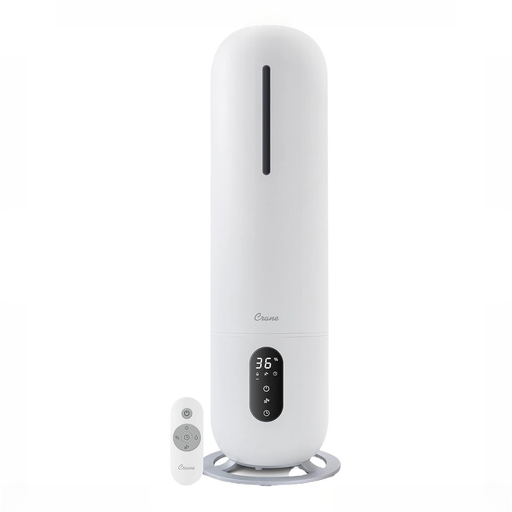 Shop Crane 2 Gal. Ultrasonic Cool Mist Tower Humidifier with Germicidal UV-A Light, White at GoodBuy Gear