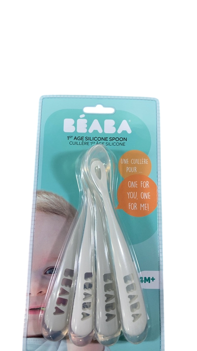 Shop Beaba First Stage Silicone Spoons, Cloud at GoodBuy Gear