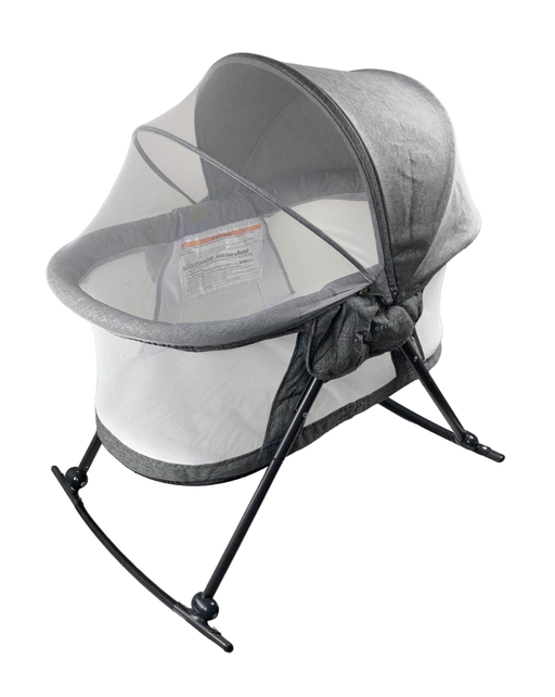 Shop Baby Delight Go With Me Slumber Deluxe Portable Rocking Bassinet, Charcoal Tweed at GoodBuy Gear