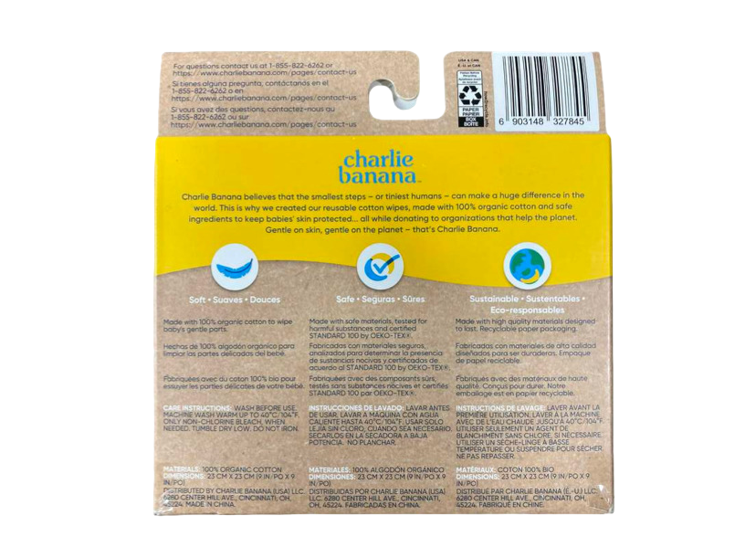 Shop Charlie Banana Cotton Wipes at GoodBuy Gear