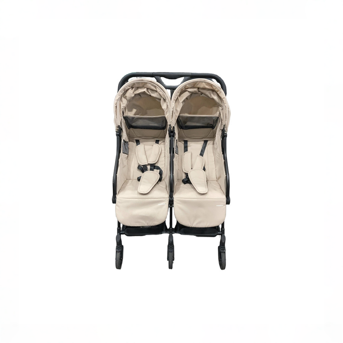 Shop Mompush Lithe Double Stroller, 2026, Khaki at GoodBuy Gear