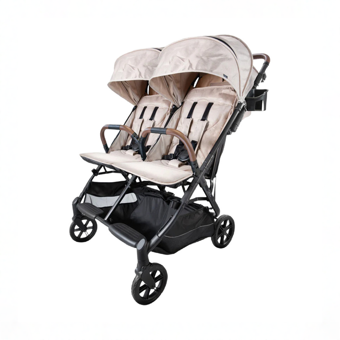 Shop Strolee V2 Double Stroller, 2025, Fawn at GoodBuy Gear