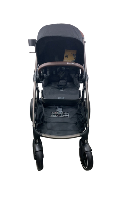 Shop Cybex Gazelle S Modular Stroller, 2024, Moon Black, Taupe Frame at GoodBuy Gear
