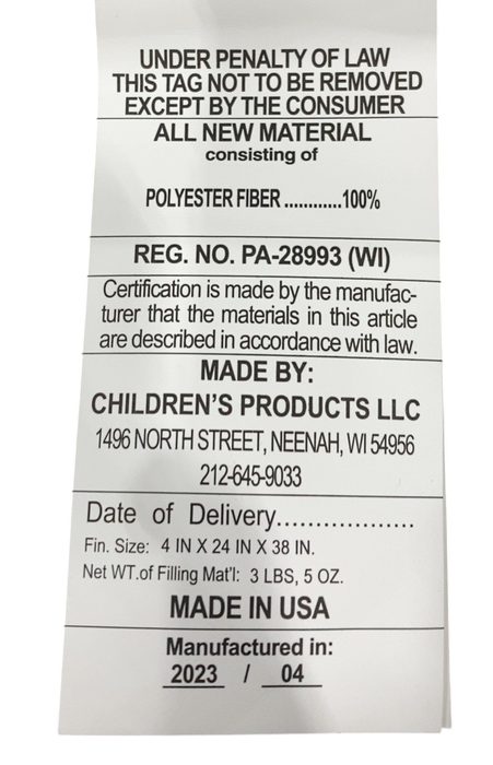 Shop Serta 4" Mini Crib Mattress, Sparkling Sky at GoodBuy Gear