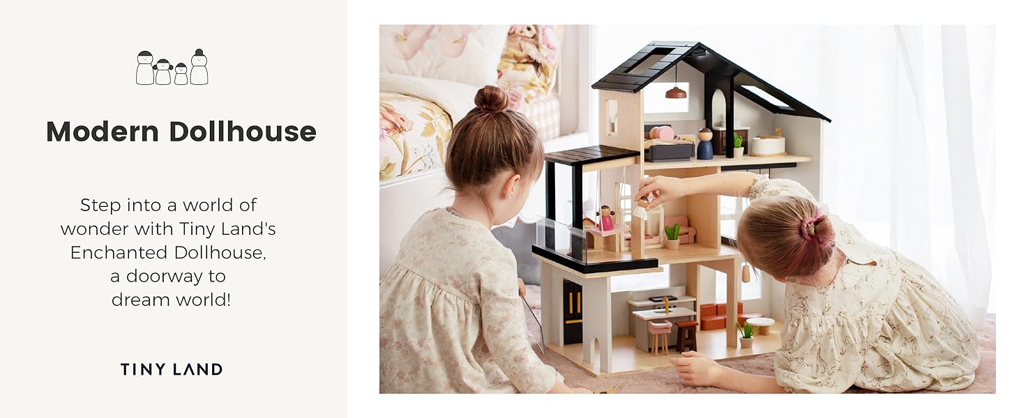 Tiny Land Sweetwood Edge Dollhouse, Modern