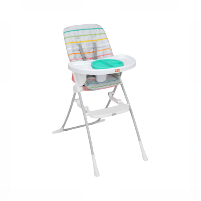 Shop Bright Starts Dine Delight Compact Folding High Chair with 3-Section Plate, Playful Paradise at GoodBuy Gear