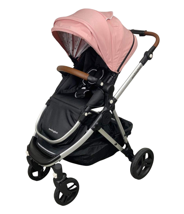 Mockingbird Single 2.0 Stroller, 2025, Bloom, Silver With Penny Leather, Watercolor Drops