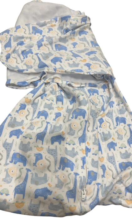Shop Halo SleepSack Swaddle, Blue Safari Animals, Small at GoodBuy Gear