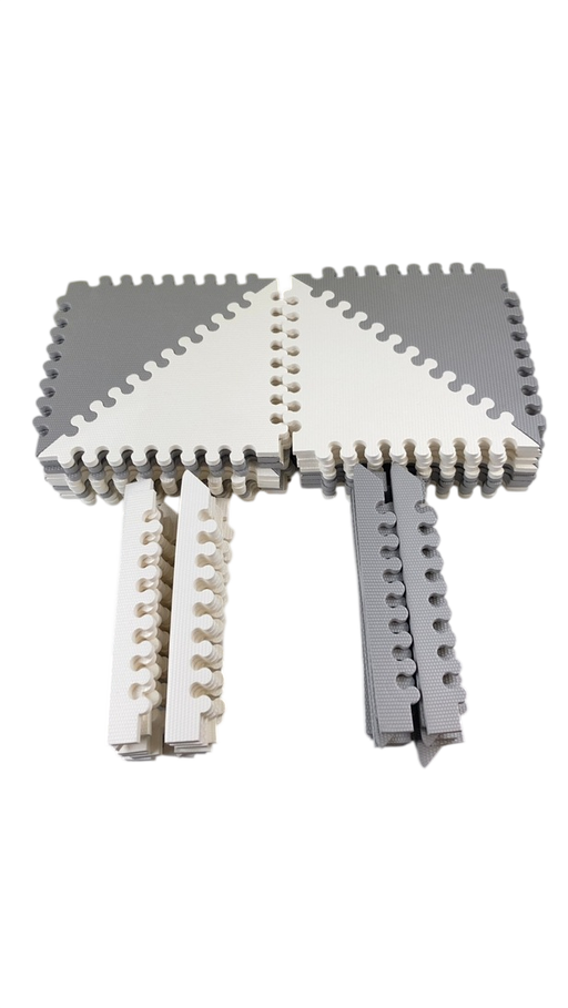 Shop Skip Hop Interlocking Foam Floor Tiles Playspot, Grey/Cream at GoodBuy Gear