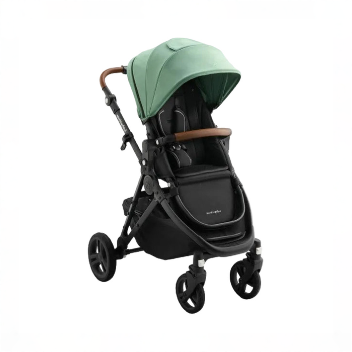 Shop Mockingbird Single 3.0 Stroller, 2025, Charcoal with Penny Leather, Sage at GoodBuy Gear