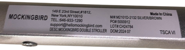 Shop Mockingbird Single to Double 2.0 Stroller, 2024, Bloom, Silver With Penny Leather, Windowpane at GoodBuy Gear