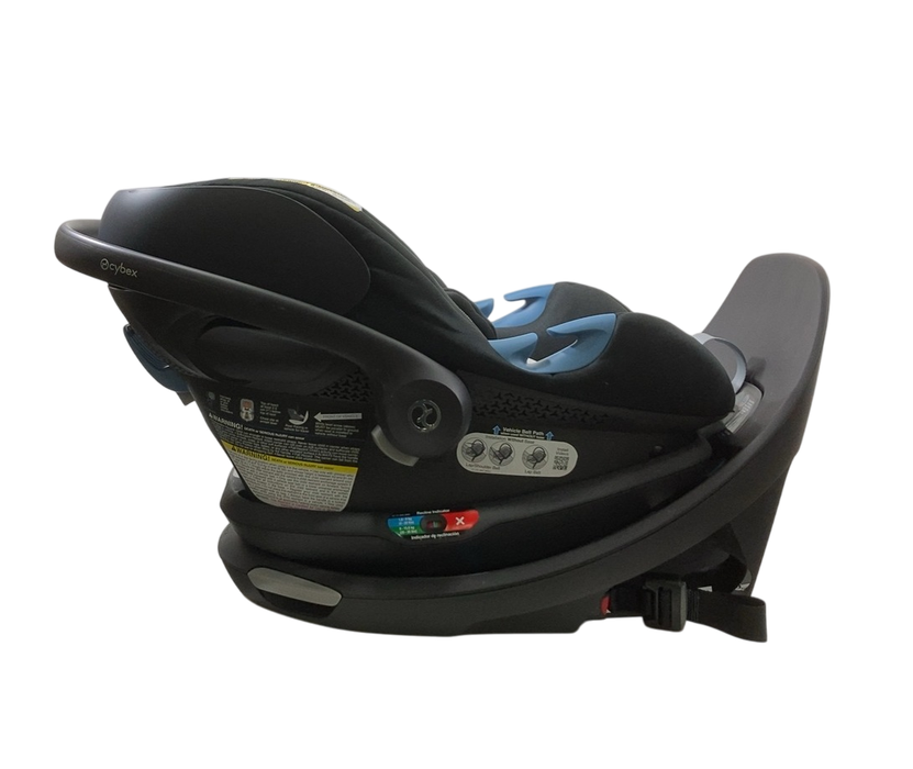 Shop Cybex Eos and Aton G Swivel Travel System, 2024, Black Frame, Moon Black at GoodBuy Gear