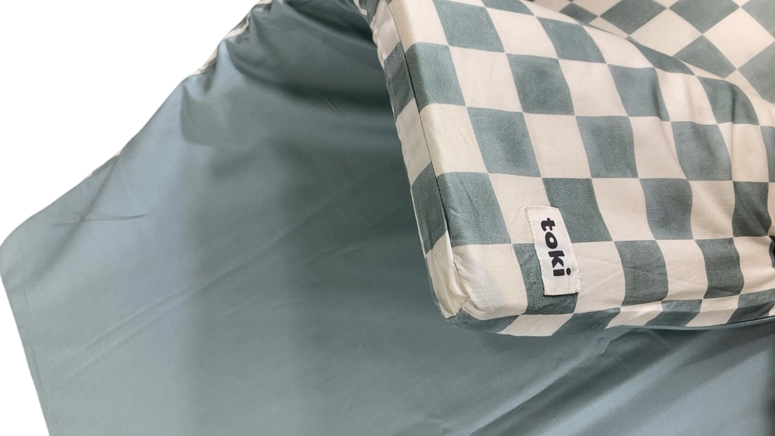 Shop Toki Kids Mega Padded Play Mat 55" x 55", Checker Matcha at GoodBuy Gear