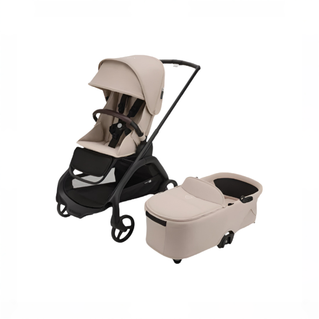 Bugaboo Dragonfly Bassinet and Seat Stroller, 2025, Black, Desert Taupe, Desert Taupe