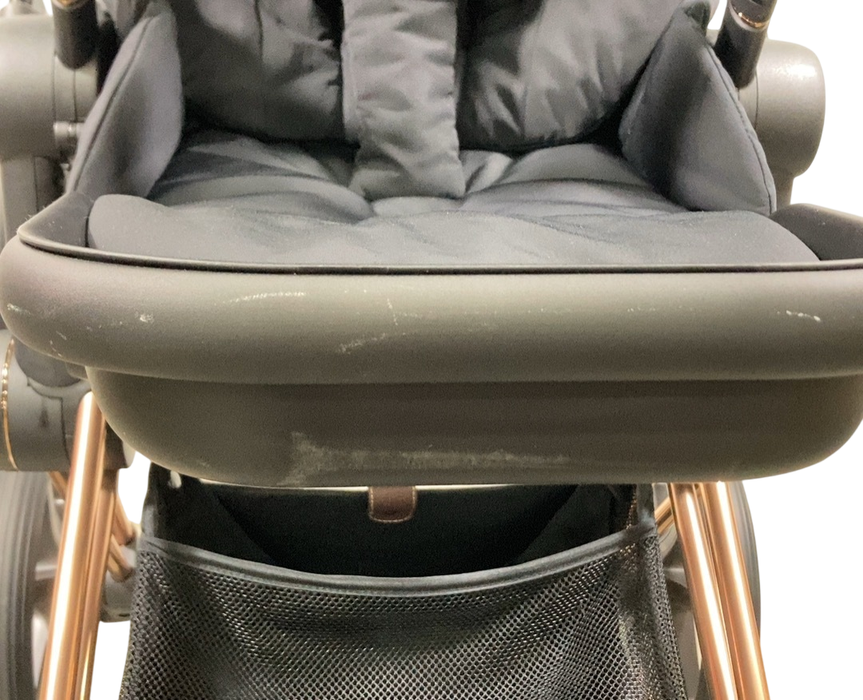 Shop Cybex PRIAM Stroller, 2021, Deep Black, Rosegold at GoodBuy Gear