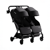 Shop Mompush Lithe Double Stroller, 2026, Black at GoodBuy Gear