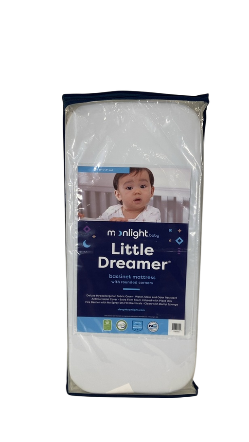 Moonlight Slumber Little Dreamer Bassinet Mattress with Rounded Corner