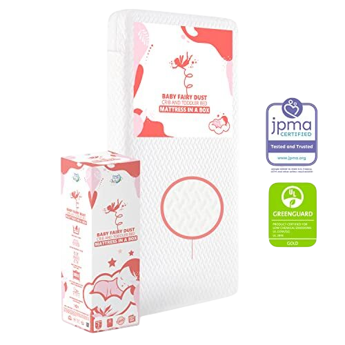 Shop Dream On Me Baby Fairy Dust Crib And Toddler Bed Mattress at GoodBuy Gear