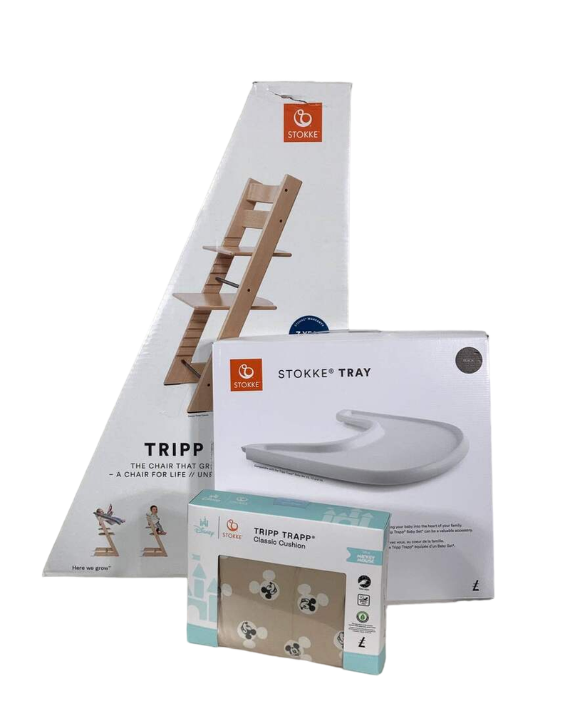 pat stokke Stokke Tripp Trapp Complete High Chair, Black, Mickey Celebration