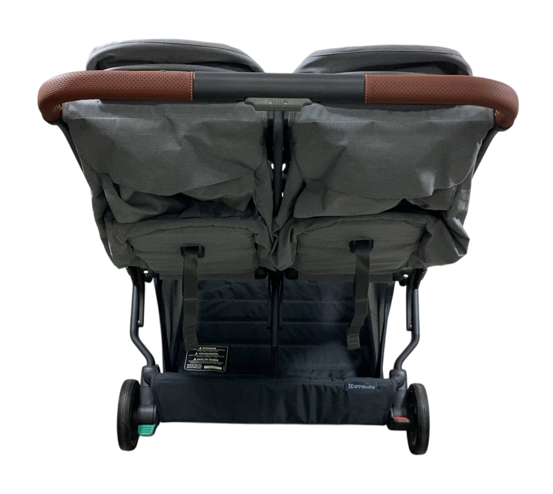 Shop UPPAbaby Minu Duo Stroller, 2024, Greyson(Charcoal Mélange/Carbon Frame/Saddle Leather) at GoodBuy Gear