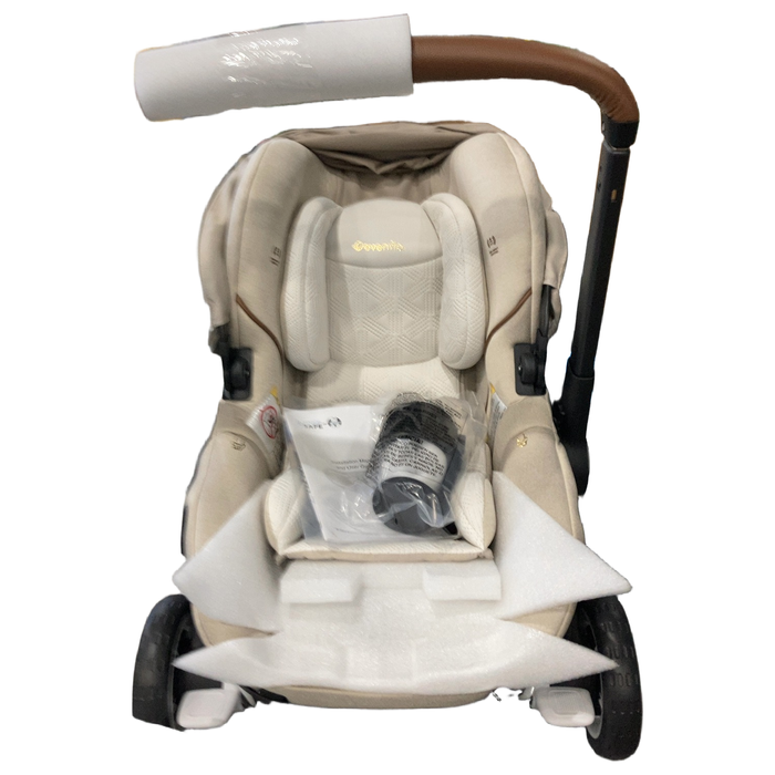 Shop Evenflo Shyft Dual Ride Infant Car Seat Stroller Combo, 2024, Champagne- Green & Gentle Fabric at GoodBuy Gear