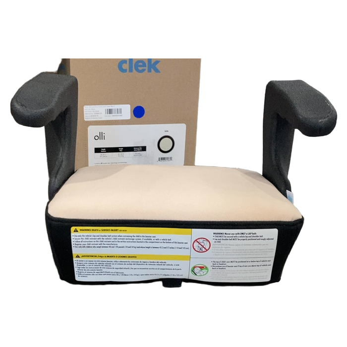 Shop Clek Olli Backless Booster Seat, Latte, 2026 at GoodBuy Gear