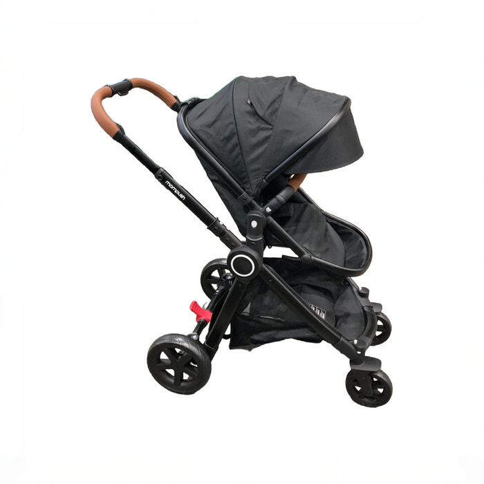 Shop DRAFT - Mompush Ultimate 2 Baby Stroller with Bassinet, 2025, Black with Black Frame at GoodBuy Gear