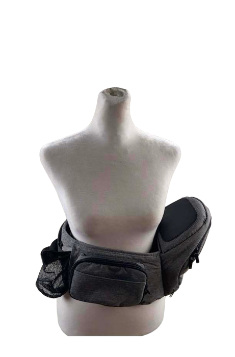 used TushBaby Hip Baby Carrier, Charcoal