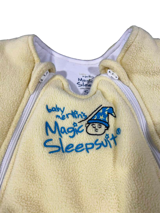 secondhand Baby Merlin's Magic Sleepsuit, Small 3-6 Months, Fleece, Yellow