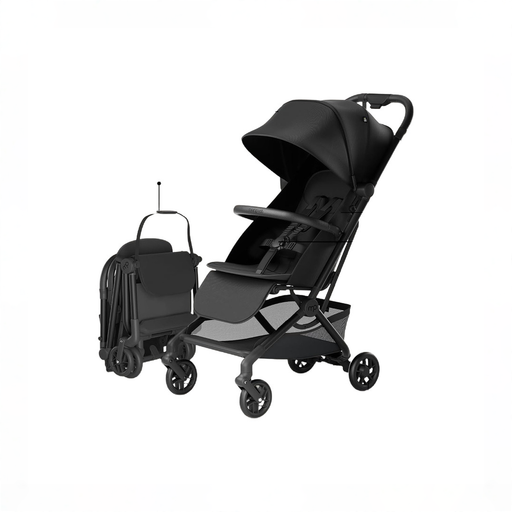 Shop Mompush Velo Lightweight Travel Stroller, 2025, Black at GoodBuy Gear