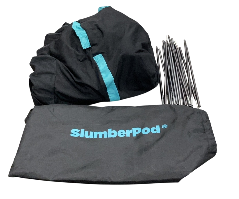 Shop SlumberPod 2.0 Sleep Canopy, Black with Turquoise at GoodBuy Gear