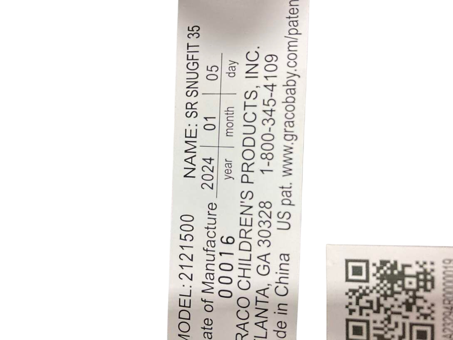 Shop Graco SnugRide SnugFit 35 Infant Car Seat, 2024, Gotham at GoodBuy Gear