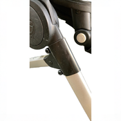 Shop DRAFT - Mockingbird Single to Double Stroller, Sea, Silver with Brown Leather, unknown, Watercolor Drops at GoodBuy Gear