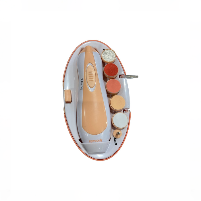 Shop Sprucely Electric Nail Buffer, Cantaloupe/White at GoodBuy Gear