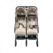 Shop Mompush Lithe Double Stroller, 2026, Khaki at GoodBuy Gear