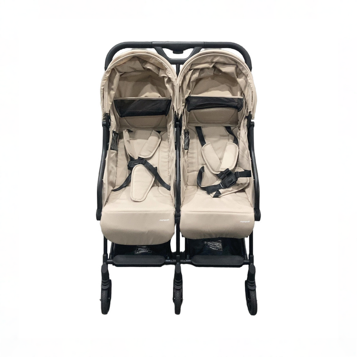 Shop Mompush Lithe Double Stroller, 2026, Khaki at GoodBuy Gear